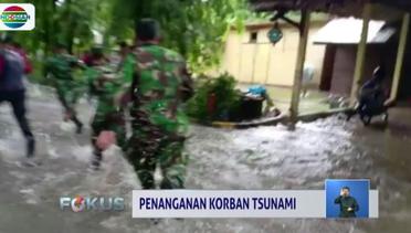 Tim SAR Berlari Selamatkan Diri saat Penanganan Korban Tsunami di Pandeglang - Fokus