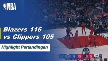 NBA | Cuplikan Hasil Pertandingan : Trail Blazers 116 vs Clippers 105