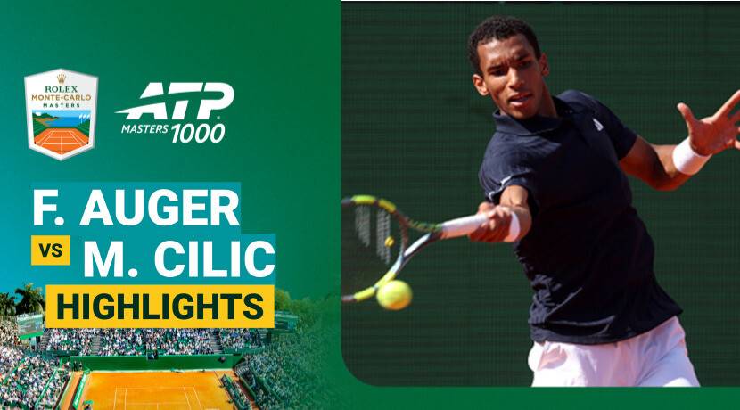 Felix Auger-Aliassime vs Marin Cilic - Round 2 (Court Rainier III) | ATP 1000: Rolex Monte-Carlo Masters 2026