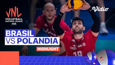 Match Highlights | Brasil vs Polandia | Men's Volleyball Nations League 2022