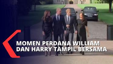 Pangeran William dan Harry Tampil Menyapa Warga di Kastil Windsor, Tepis Isu Ketidakharmonisan!