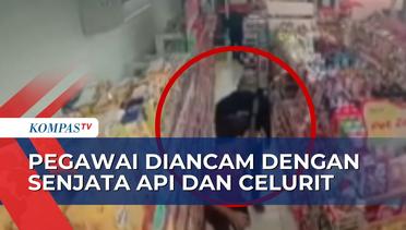 Aksi Perampokan Minimarket 24 Jam di Bekasi Terekam CCTV, Pelaku Gasak Uang dan Rokok!