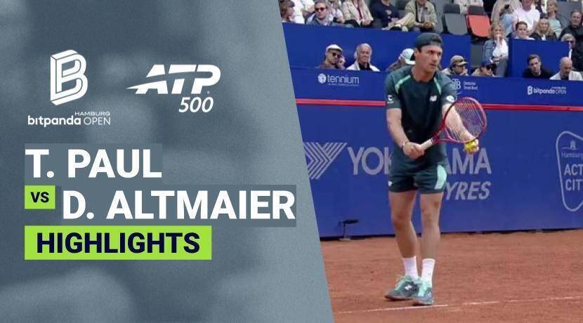Tommy Paul vs Daniel Altmaier - Quarterfinals | ATP 500: bitpanda Hamburg Open 2026