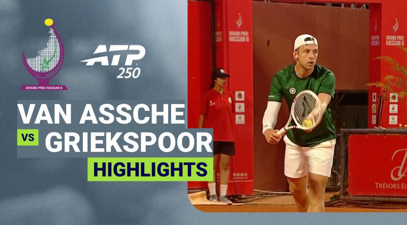 Luca Van Assche vs Tallon Griekspoor - Round 2 | ATP 250: Grand Prix Hassan II 2026 - Round 2 | ATP 250: Grand Prix Hassan II 2026