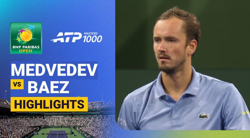 Daniil Medvedev vs Sebastian Baez - Round 3 | ATP 1000: BNP Paribas Open 2026