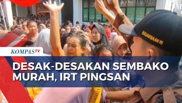 Antrean Tebus Murah Sembako di Cirebon Tak Terkendali, 1 IRT Pingsan Kelelahan