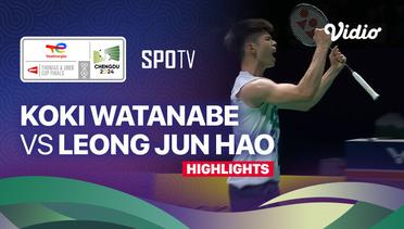 Koki Watanabe (JPN) vs Leong Jun Hao (MAS) - Highlights | Thomas Cup Chengdu 2024 - Men's Singles