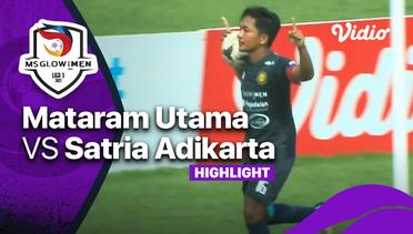 Highlight - Mataram Utama 3 vs 0 Satria Adikarta | Liga 3 2021/2022