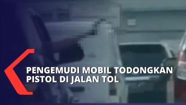 Viral! Pengemudi Mobil Todongkan Pistol di Jalan Tol Jagorawi Jakarta Timur