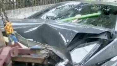 VIDEO: Korban Balap Liar Lamborghini Surabaya Terlempar 4 Meter