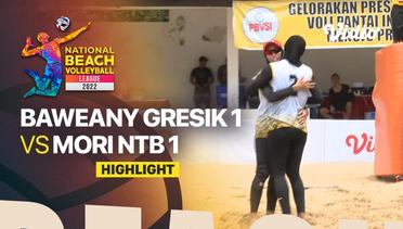Highlights | Final - Putri (2x2): Baweany Gresik 1 vs Mori NTB 1 | National Beach Volleyball League 2022