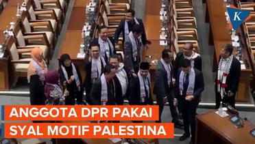Anggota DPR Pakai Syal Palestina Saat Rapat Paripurna