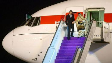 Presiden Jokowi dan Ibu Iriana Tiba di Riyadh, Arab Saudi, 18 Oktober 2023