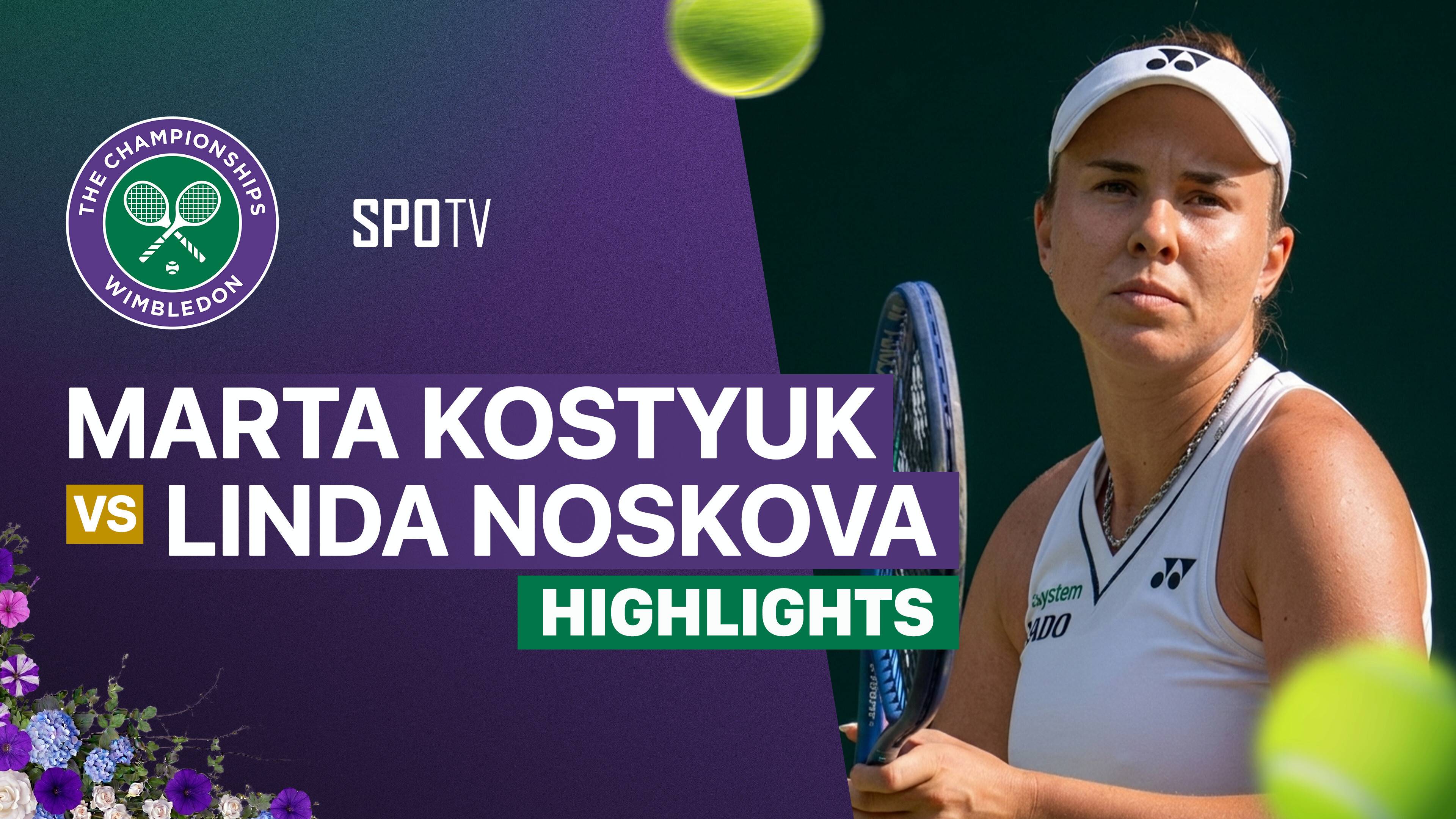 Marta Kostyuk vs Linda Noskova - Ladies's Singles Semifinal | Wimbledon 2026