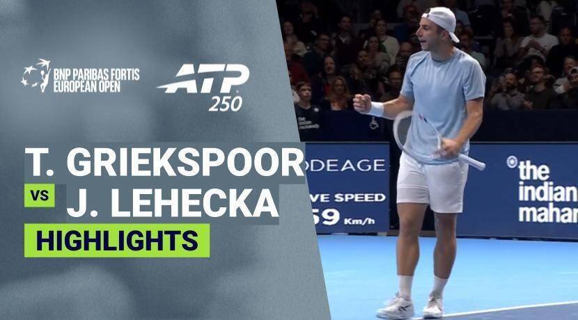 Tallon Griekspoor vs Jiri Lehecka - Quarterfinal | ATP 250: BNP Paribas Fortis European Open 2026