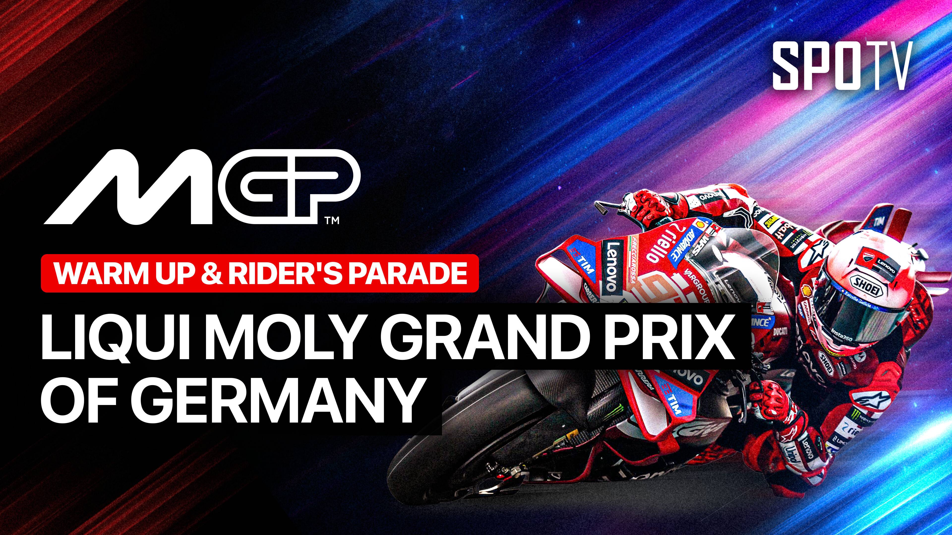 MotoGP Warm Up & Rider's Parade: Liqui Moly Grand Prix of Germany - MotoGP 2026 Round 11
