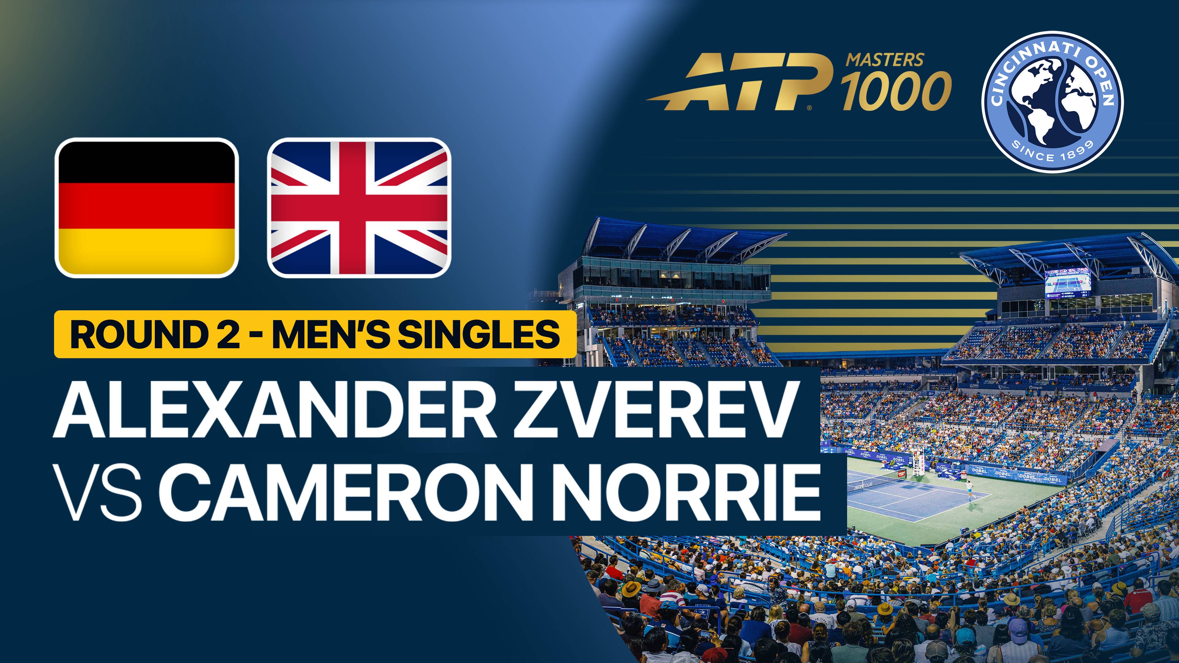 Alexander Zverev vs Cameron Norrie - Round 2 | ATP 1000: Cincinnati Open 2026