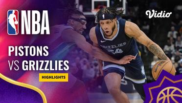 Detroit Pistons vs Memphis Grizzlies - Highlights | NBA Regular Season 2023/24