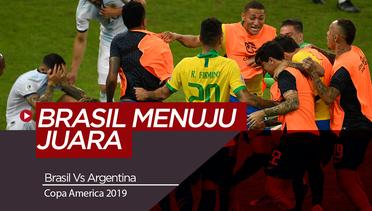 Highlights Copa America 2019, Brasil Kalahkan Argentina 2-0