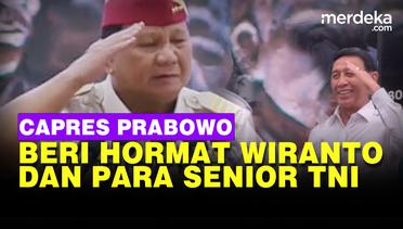 Hormat Gagah Capres Prabowo Kepada Wiranto dan Para Senior Jenderal TNI