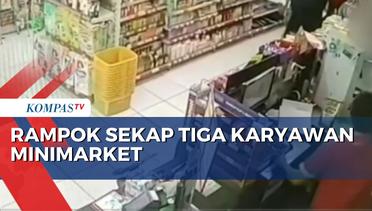 Rekaman CCTV Aksi 4 Perampok Minimarket di Karawang