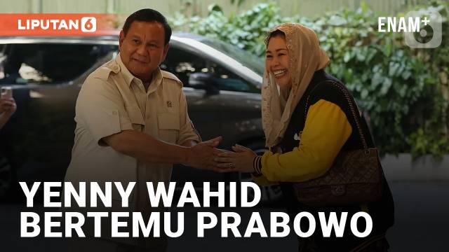 Senyuman Yenny Wahid saat Temui Prabowo Subianto