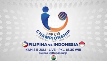 AFF U-19 Championship! Filipina U-19 vs Indonesia U-19 - 5 Juli 2018