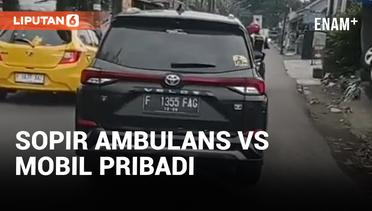 Lagi, Mobil Pribadi Sengaja Halangi Ambulans di Jalan