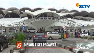 Dampak Diskon Tiket Pesawat, Bandara Depati Amir Terpantau Ramai - Liputan 6 Pagi
