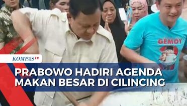 Hari Ke-11 Kampanye, Prabowo Hadiri Agenda Makan Besar di Cilincing Jakut