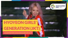 Countdown #AsianGames2018 17- Performance by Hyoyeon Girls' Generation (JKT)
