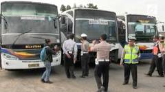 Polisi Sidak Pul Bus Jelang Lebaran