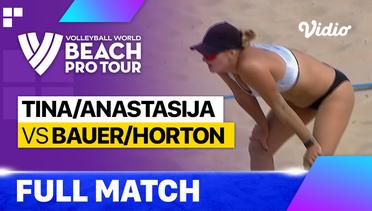 Full Match | Round 1: Tina/Anastasija (LAT) vs Bauer/Horton (USA) | Beach Pro Tour - Challenge Jurmala, Latvia 2023