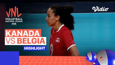Match Highlights | Kanada vs Belgia | Women's Volleyball Nations League 2022