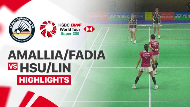 Amallia Cahaya Pratiwi/Siti Fadia Silva Ramadhanti (INA) vs Hsu Yin-Hui/Lin Jhih Yun (TPE) - Women's Doubles Round of 16 | YONEX German Open 2026 - Highlight | YONEX German Open 2026