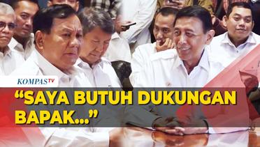Didukung Wiranto Nyapres, Prabowo: Energi Bagi Kami, Saya Butuh Dukungan Bapak!