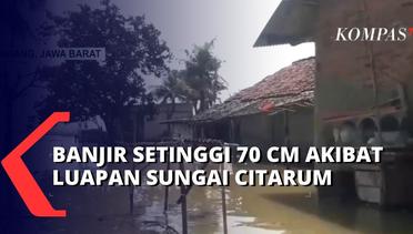 Banjir Luapan Sungai Citarum Tak Kunjung Surut, Ada Warga yang Nekat Bertahan di Rumahnya