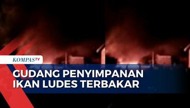 Kebakaran Gudang Penyimpanan Ikan di Medan, Petugas Damkar Butuh Waktu 3 Jam untuk Padamkan Api!
