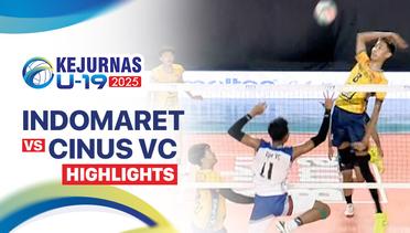 Putra: Indomaret vs Cinus VC - Highlight | Kejurnas Bola Voli Antarklub U-19 2025