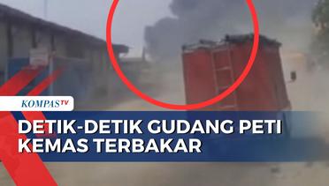 Rekaman Amatir Detik-Detik Gudang Peti Kemas di Jakarta Terbakar! 13 Mobil Damkar Diturunkan