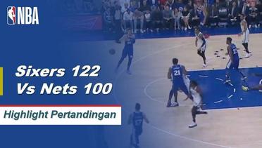 NBA I Cuplikan Pertandingan :  Sixers 122 vs Nets 100