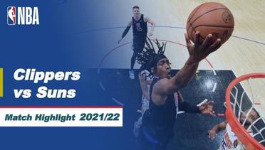 Match Highlight | LA Clippers vs Phoenix Suns | NBA Regular Season 2021/22