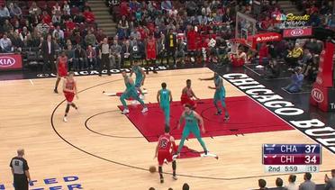 NBA | Cuplikan Pertandingan NBA :  Bulls 120 vs Hornets 114