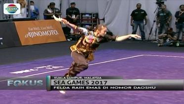 Tunjukkan Permainan Golok, Atlet Wushu Putri Raih Medali Emas - Fokus Malam