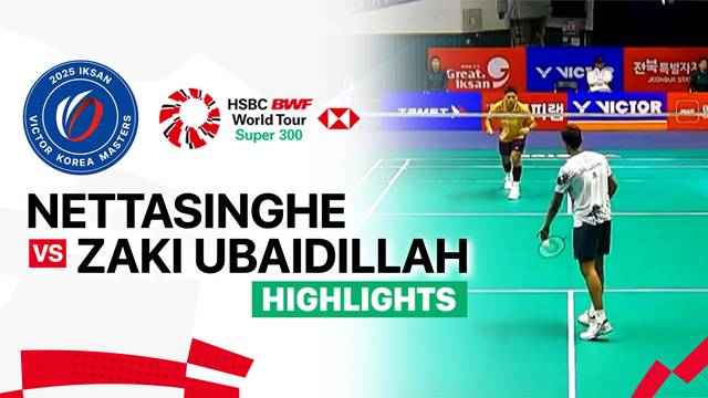 Viren Nettasinghe (SRI) vs Moh. Zaki Ubaidillah (INA) - Highlight | IKSAN VICTOR Korea Masters 2025