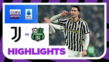 Juventus vs Sassuolo - Highlights | Serie A 2023/2024