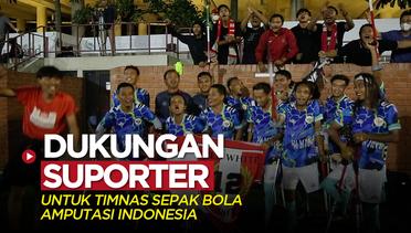Dukungan Suporter di Tribune untuk Timnas Sepak Bola Amputasi Indonesia Jelang Berjuang di Piala Dunia