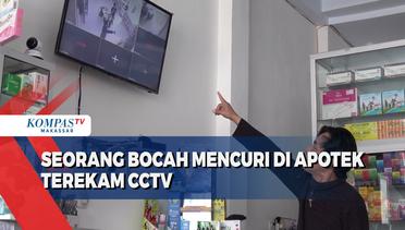 Seorang Bocah Mencuri Di Apotek Terekam CCTV