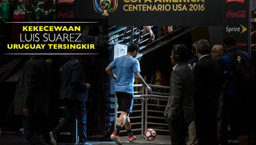Kekecewaan Suarez usai Uruguay dihentikan Venezuela di Copa America