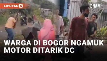 Viral Warga di Bogor Ngamuk Motor Debitur Ditarik Debt Collector
